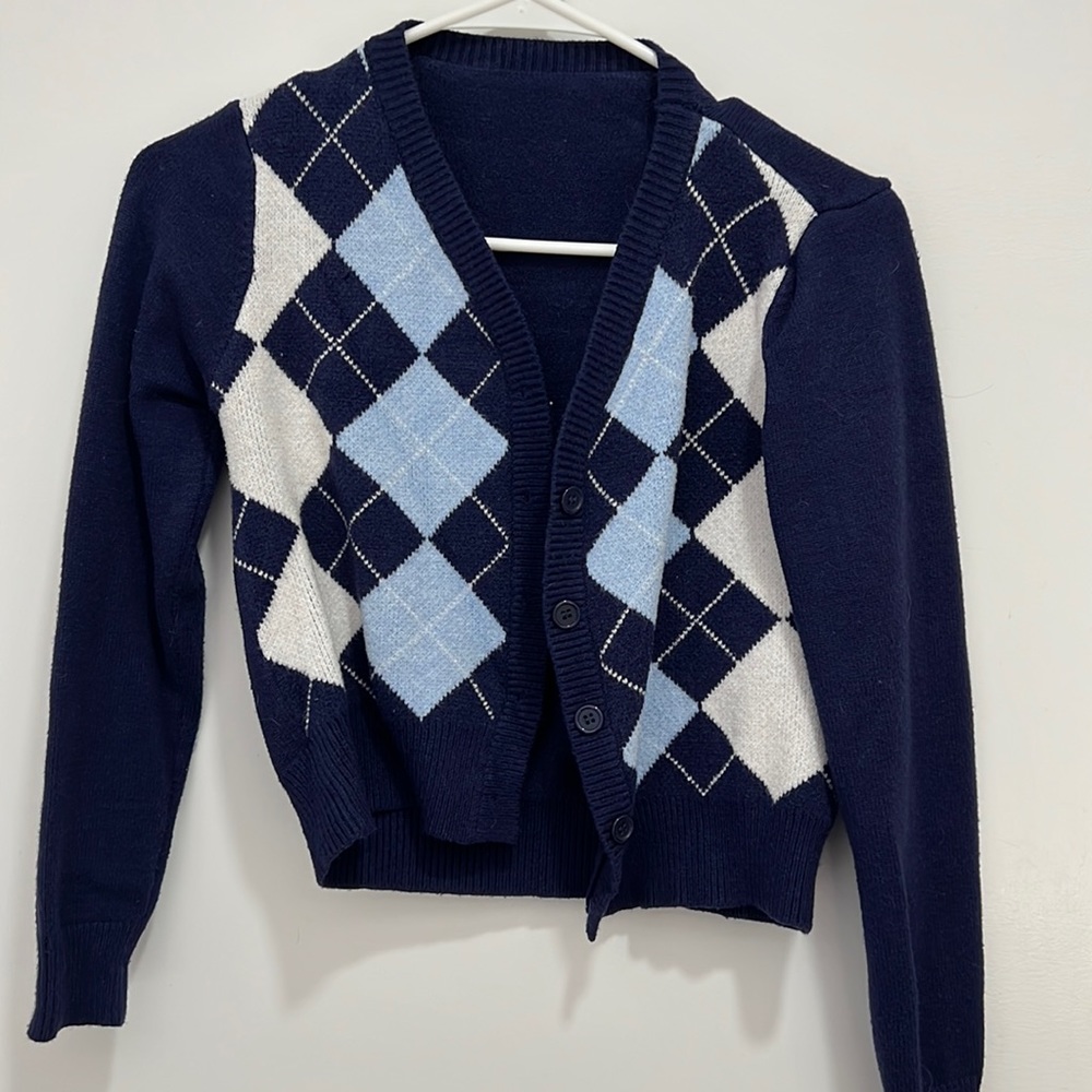 Checkered sweater, small